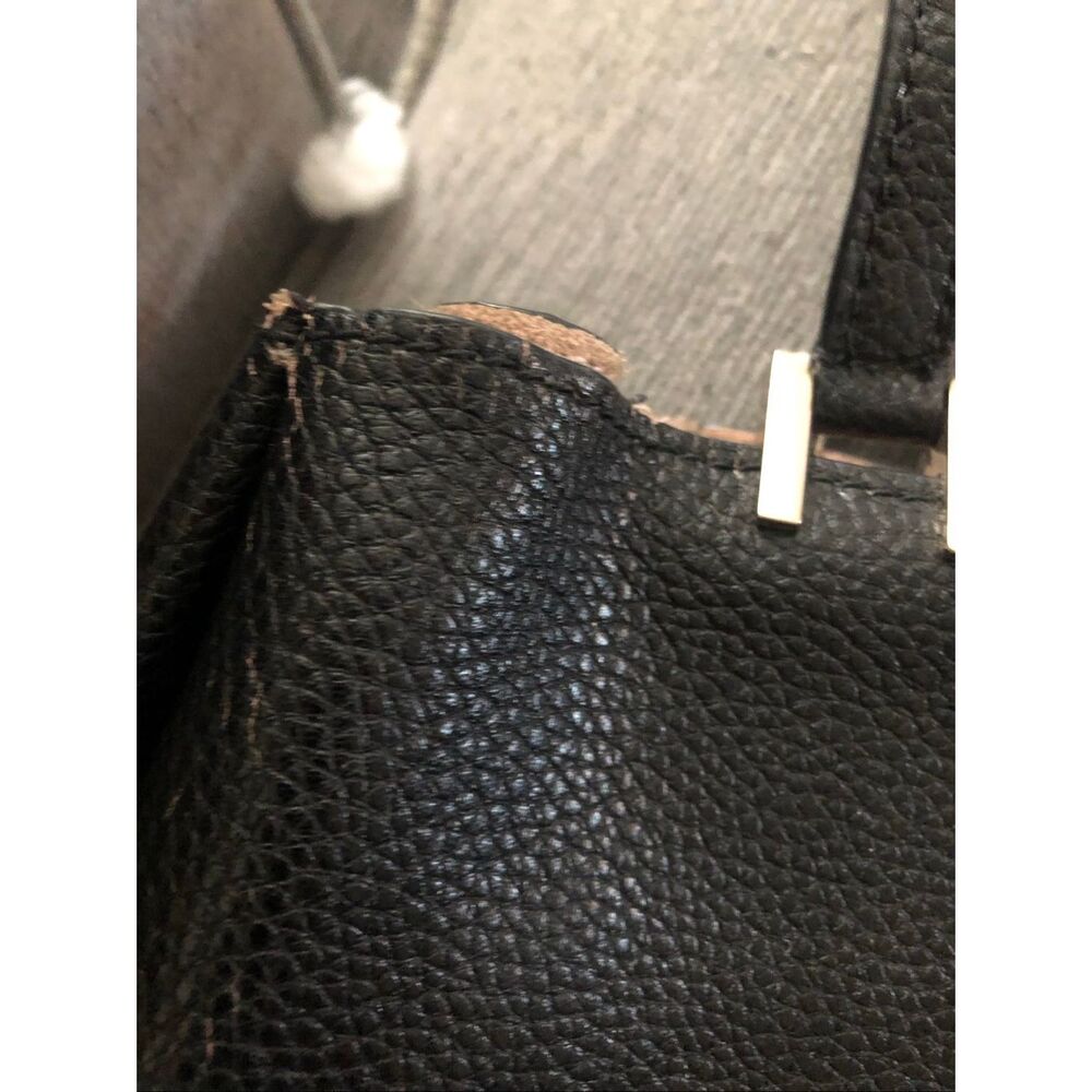 Kate spade hayes street Mandy Maryanne black cow leather bow  shoulder bag leath - Picture 9 of 10